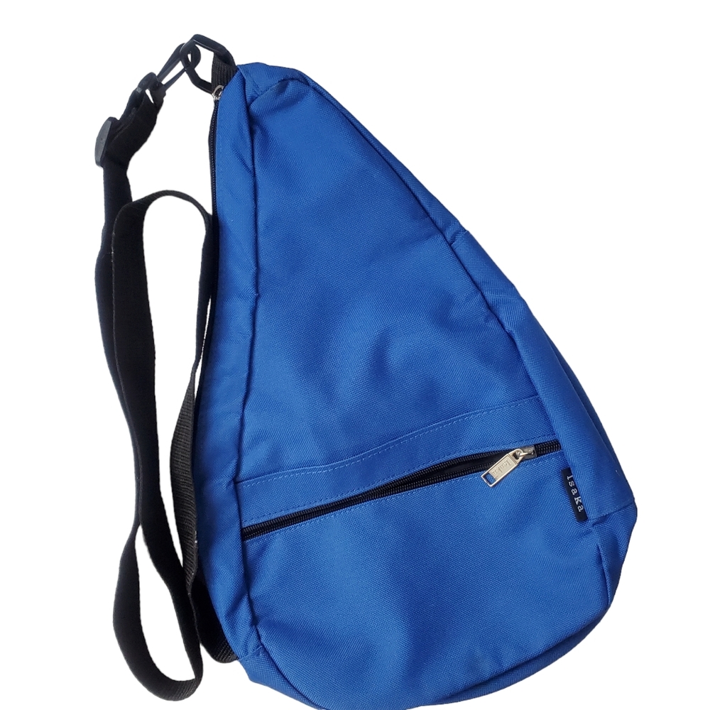 Isaka Sling Shoulder Bag Blue Unisex Pockets 17 inch